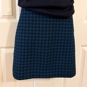 LOFT Ladies Skirt Houndstooth Skirt, Size 10